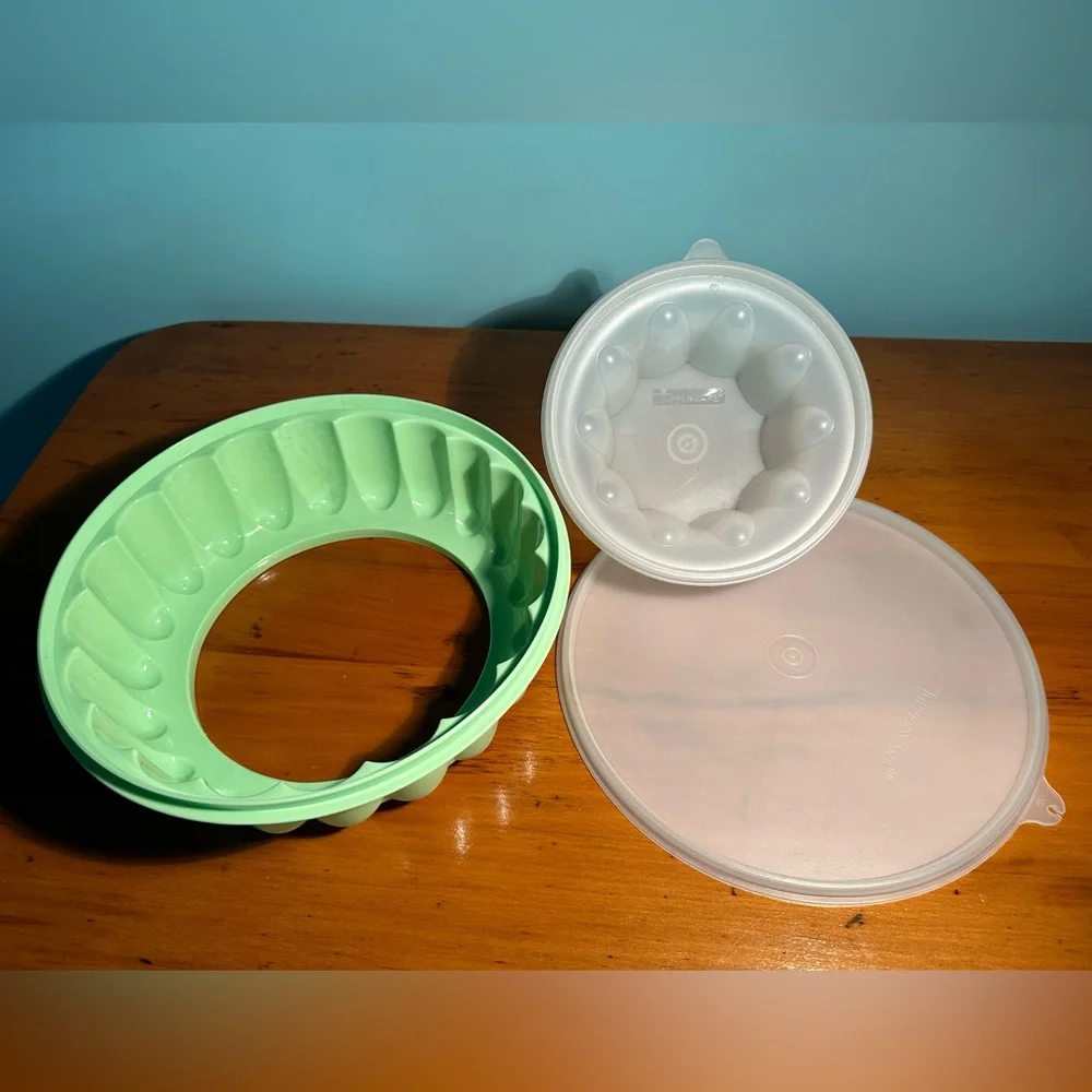 Vintage Tupperware Seafoam Green Jello Mold Nostalgia Summertime Picnic Potluck